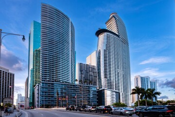 Downtown Miami at sunset