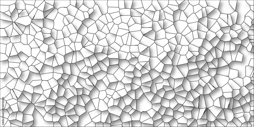 Poster 3d retro white camouflage seamless vector pattern with grunge texture, broken glass/quartz glass nat