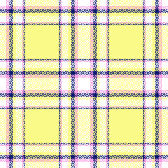 Yellow plaid seamless pattern. Textile print for t-shirt