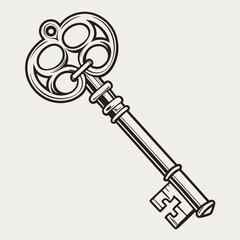 Key icon vector. Adobe Illustrator Artwork