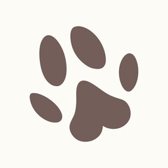 Dog paw. Adobe Illustrator Artwork
