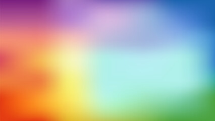 Obraz premium Soft Rainbow Gradient: Dreamy, Pastel Blend Background Texture
