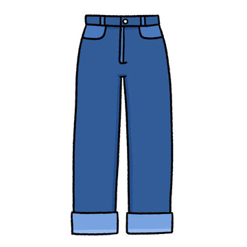 blue jeans cartoon style clip art preview
