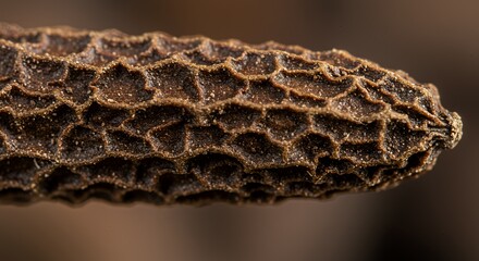 Macro Photography of a Dried Seed Pod