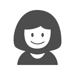 Flat illustration in grayscale. Avatar, user profile, person icon, gender neutral silhouette, profile picture. Suitable for social media profiles, icons, screensavers and as a template.