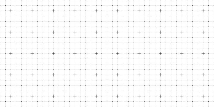 Seamless square grid texture, grid line paper sheet with crosses and lines, blank grid sheet for technology, drawing and architecture draft, texture of square graph paper, notebook pattern for stock