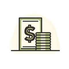 money illustration png transparent background