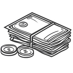 money illustration png transparent background