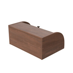 A wooden storage box with a smooth finish, ideal for organizing items or decorative purposes.