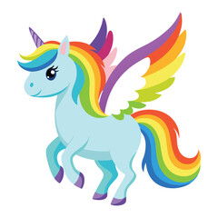 Rainbow pegasus