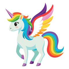 Rainbow pegasus