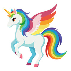 Rainbow pegasus
