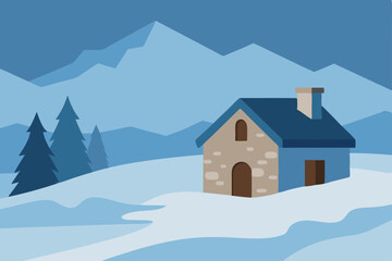 house in the mountains