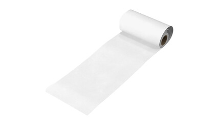 A roll of white paper, typically used for various purposes such as drawing, printing, or crafting.