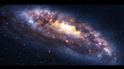 galaxy background, stars in the dark space, galaxy on dark background