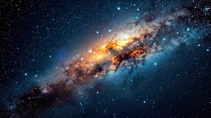 galaxy background, stars in the dark space, galaxy on dark background