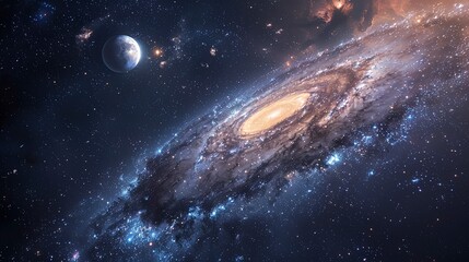 galaxy background, stars in the dark space, galaxy on dark background