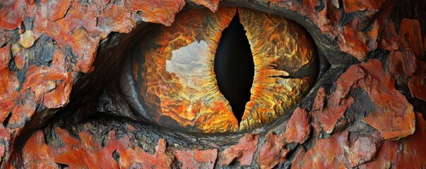 Fiery Dragon Eye 3D Rendered Volcanic Rock Texture, fantasy art, digital art, Dragon Eye, Volcanic Texture