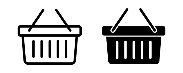 Shopping basket icon.
