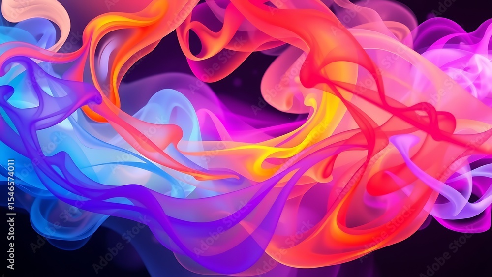 Poster abstract flowing gradient waves vibrant and energetic background design for creative projects and mo