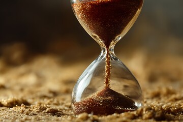 Hourglass sand timer time lapse countdown deadline urgency passing moments sandglass vintage antique  
