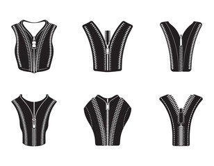 zipper detailss sketch icon silhouette vector illustration