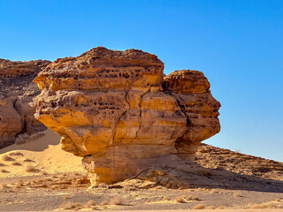 Saudi Arabia’s Desert Sculptures: The Stone Face