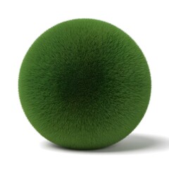 green ball isolated on white