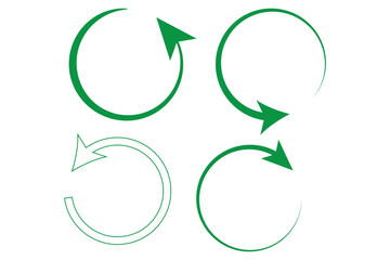 
circle arrow icon isolated on white background