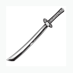 sword on a white