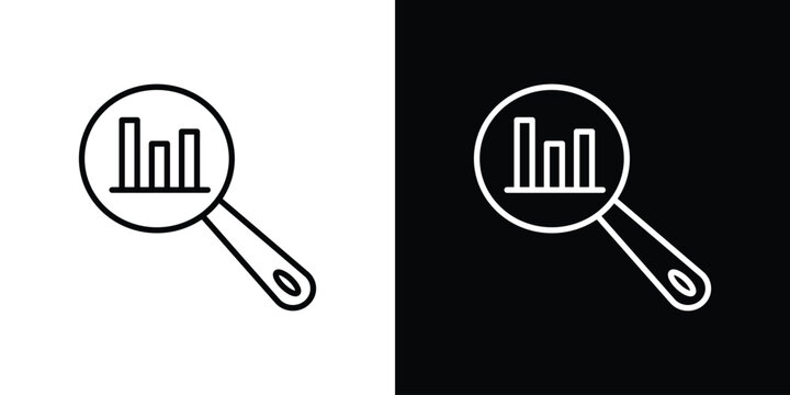 Prediction icon in black. flat graphic vector icon