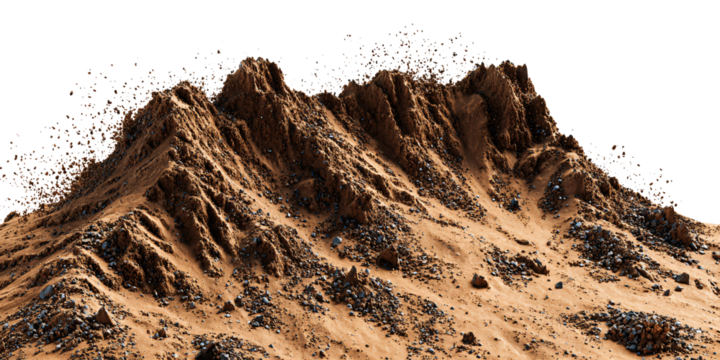 Arid Mountain Range Landscape with Rocky Terrain and Jagged Peaks Concept of Geology, Wilderness, and Desert Environment