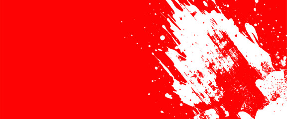 Vector stylish red brush stroke and texture grunge element