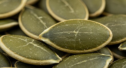 A Close-Up View of Roasted Pumpkin Seeds