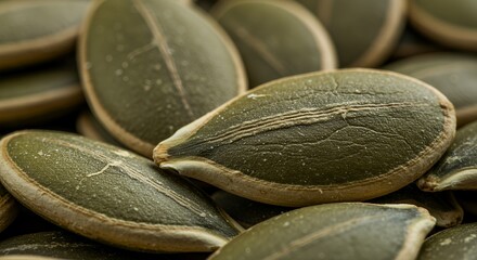 Close-up of Roasted Pumpkin Seeds