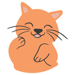 happy cat icons vector illustrator file