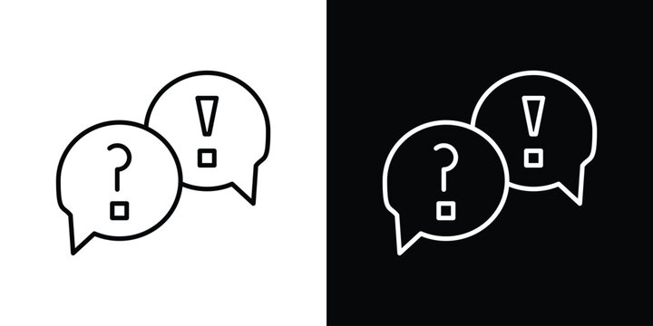 QNA icon in black. flat graphic vector icon