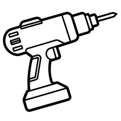 Minimalist Power Tool Vector Impact Driver