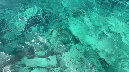 Sea blue water surface with ripples, asmr video for relax. - Powered by Adobe