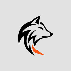 Obraz premium Wolf logo set 