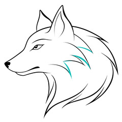 Obraz premium wolf logo set 