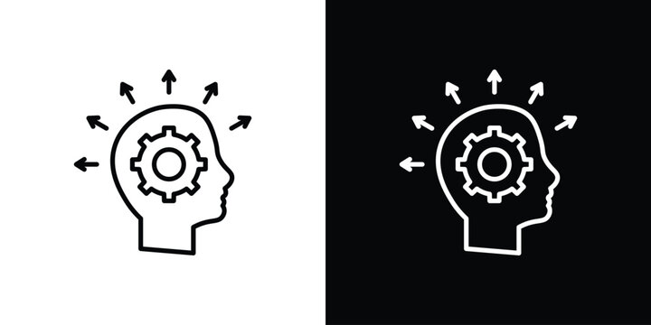 Realization icon in black. flat graphic vector icon