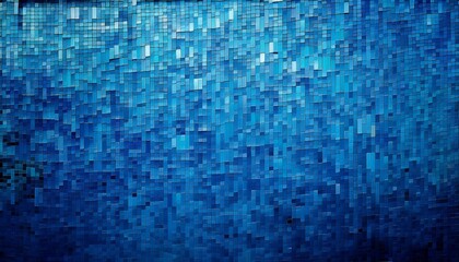 ombre blue mosaic background illustration