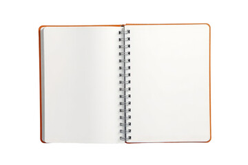A clean open spiral notebook with blank white pages ready for writing notes or journaling.