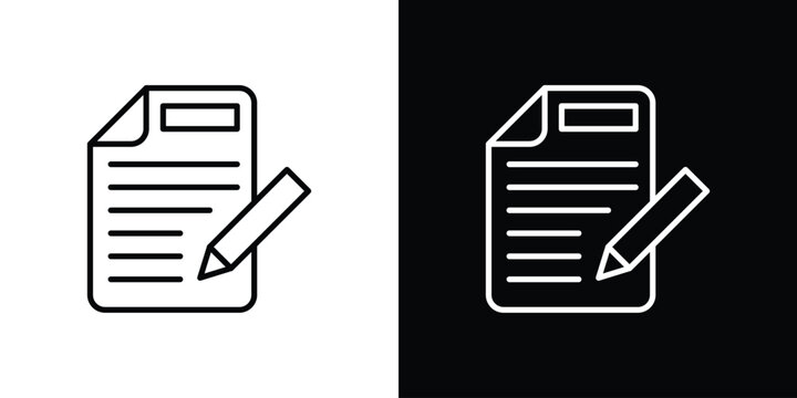 Register icon in black. flat graphic vector icon
