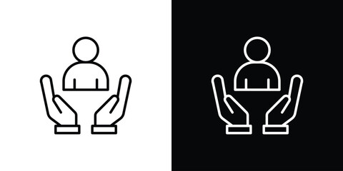 Retention icon in black. flat graphic vector icon