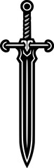 Swords Icon Isolated Black vector symbol ilustration sign, symbol, vector, art