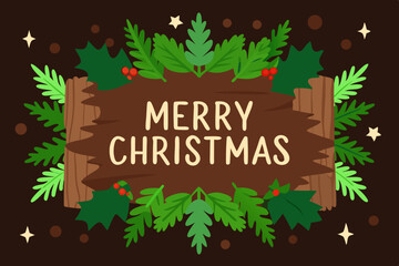 Fototapeta premium merry christmas card