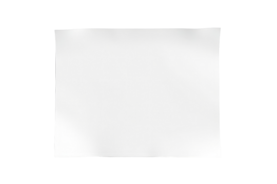 A clean white canvas isolated on a black background perfect for creative projects and digital design mockups.