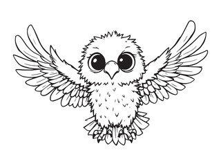 Eagle line art illustration